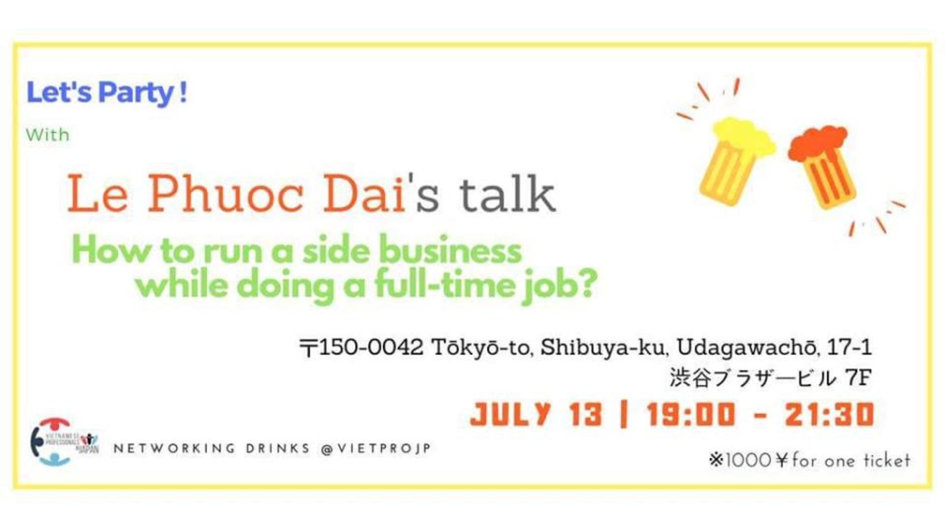 Tháng 7: Run a side business while working a full-time job @Lê Phước Đại