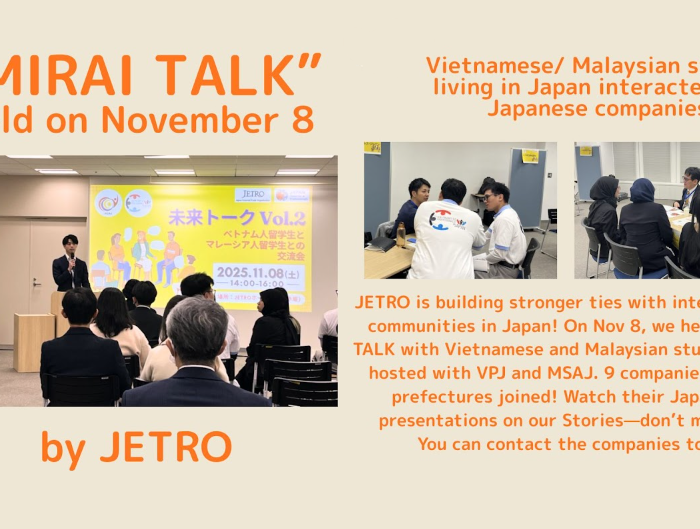 【JETROｘVPJ】 “MIRAI TALK” 2025 – Giao lưu doanh nghiệp Nhật và sinh viên Việt Nam lần 2